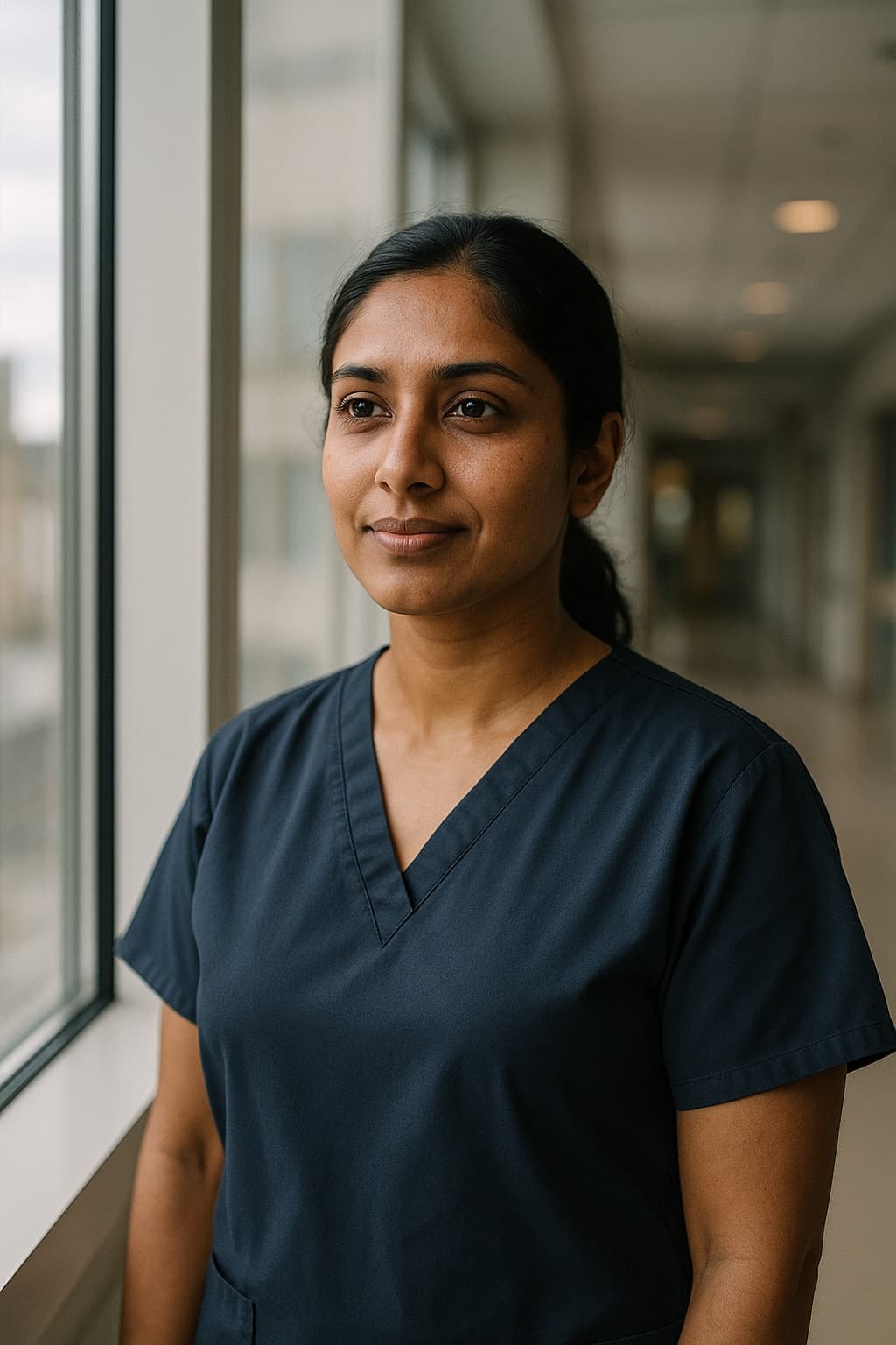 A healthcare professional, one of the many skilled roles the UK sponsors